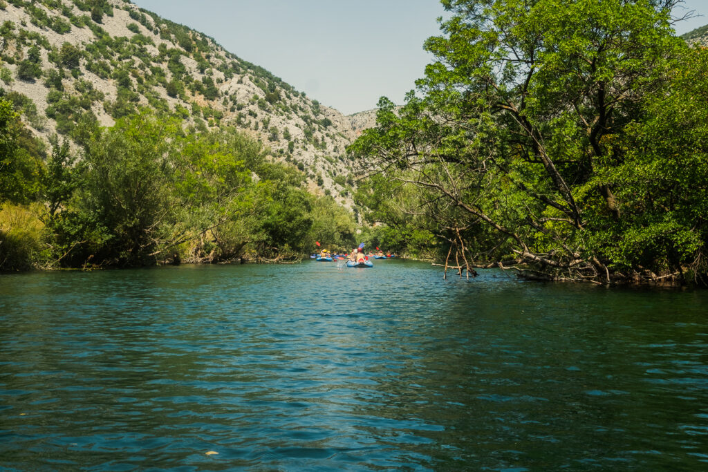 Ausflug Stuis Törns Mitsegeln Krka Wasserfälle Kajaktour Split Zadar Kroatien Mitsegeln